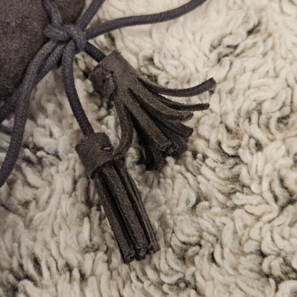 Dr. Scholl's SZ 8 Dakota Gray 2.25" Wedge Closed Almond Toe Tassel Laces Bootie - Picture 6 of 9